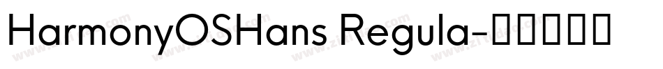 HarmonyOSHans Regula字体转换